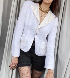 Blazer de linho Emporio Armani - loja online