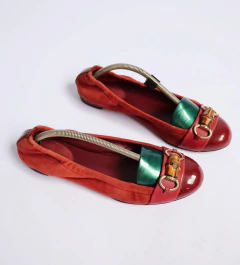Sapatilha Gucci Moon Bamboo Horsebit Etoupe - loja online