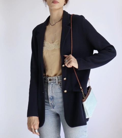 Blazer tricô Ralph Lauren