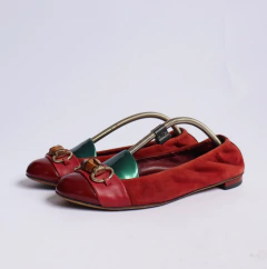 Sapatilha Gucci Moon Bamboo Horsebit Etoupe