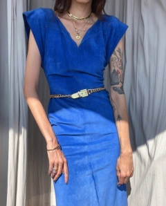 Vestido 80’s de camurça