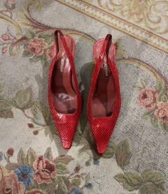 Slingback de piton Sergio Rossi - buy online