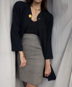 Saia Pied de Coq Ungaro 80's - Frou Frou Vintage – Vintage Store