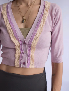 Cardigã cropped Patachou - comprar online
