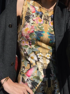 Vestido Alexander Mcqueen Hummingbird - loja online