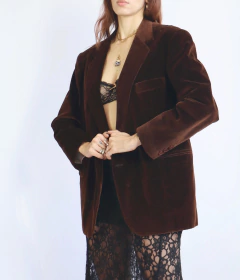 Blazer de veludo Carlos Alfaiate - comprar online