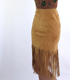 Saia camurça franjas - Frou Frou Vintage – Vintage Store