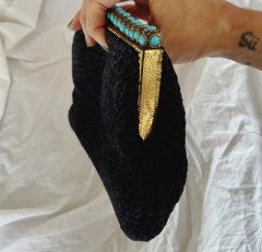Clutch de veludo Italia handmade - comprar online
