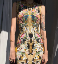 Vestido Alexander Mcqueen Hummingbird - Frou Frou Vintage – Vintage Store