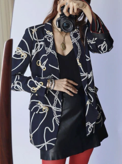 Blazer Navy Londres - Frou Frou Vintage – Vintage Store