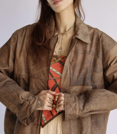 Jaqueta de couro bomber Bella H - Frou Frou Vintage – Vintage Store