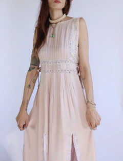 Imagen de Slip Dress em seda Dama da Noite