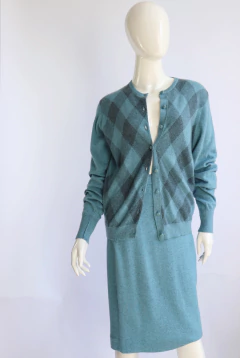 Cashmere Set 100% pure intarsia cashmere