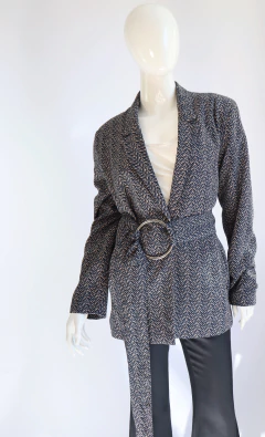 Image of Navy Jeanne Coat