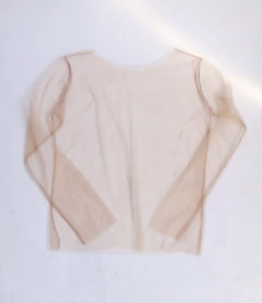 Nude Tulle Blouse on internet