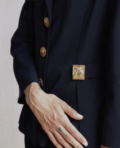 Blazer Navy Carell Paris - Frou Frou Vintage – Vintage Store