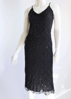 Vestido rendado bordado - loja online