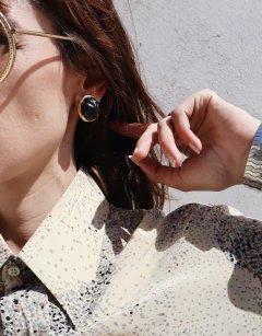 Brinco de pressão redondo Francesca Romana