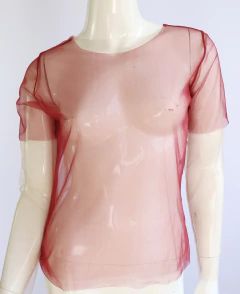 Red short sleeve Tulle blouse - Frou Frou Vintage – Vintage Store