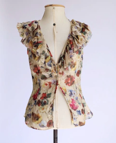 Blusa em seda D&G Dolce&Gabbana - Frou Frou Vintage – Vintage Store