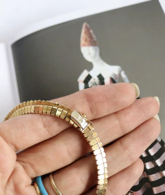 Gargantilha Celly Vintage banhada a ouro - loja online