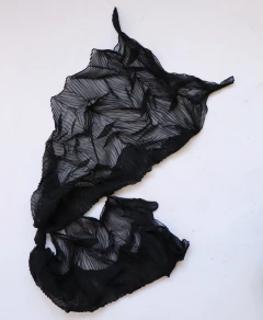 Imagem do Lenço plissado preto