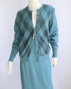 Cashmere Set 100% pure intarsia cashmere - Frou Frou Vintage – Vintage Store