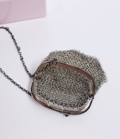 Nickel Purse in silver metal mesh