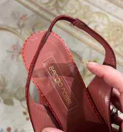 Slingback de piton Sergio Rossi - Frou Frou Vintage – Vintage Store