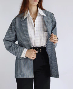 Blazer listrado Denim 80’s