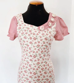 Vestido floral 80's Joyaly na internet