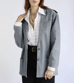 Blazer listrado Denim 80’s - comprar online