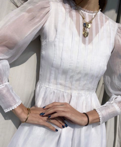 Vestido Vintage de organza na internet