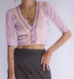 Cardigã cropped Patachou na internet