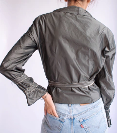 Camisa envelope Tafetá