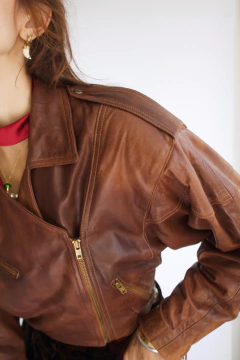 Jaqueta de couro Liz Roberts - Frou Frou Vintage – Vintage Store