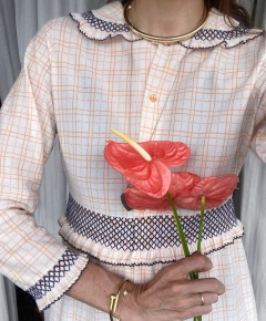 Vestido xadrez Gambi
