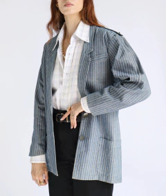 Blazer listrado Denim 80’s na internet