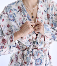 Robe de cetim de seda Derek Rose - Frou Frou Vintage – Vintage Store