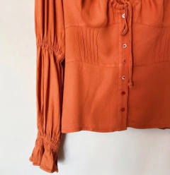 Blusa Peasant terracota - loja online