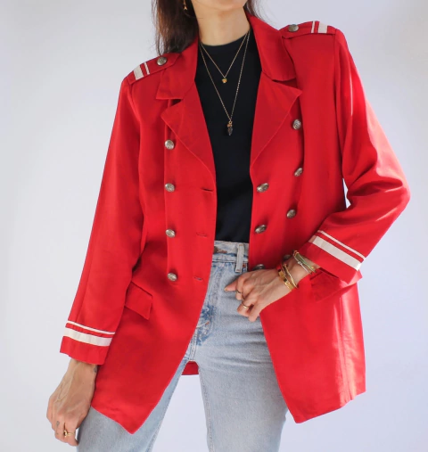 Blazer Navy Napoleão Vintage