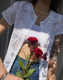 Chemise Vintage de renda na internet
