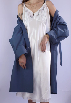 Slip Vintage em cetim de seda Gretel - comprar online