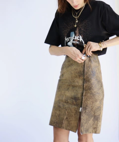 Saia de couro 90’s Woman - Frou Frou Vintage – Vintage Store