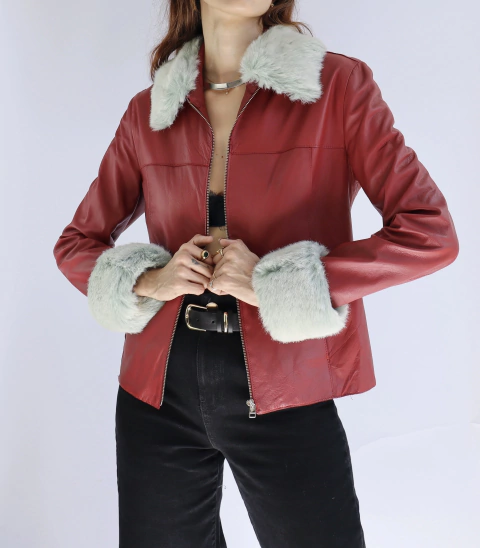 Jaqueta de couro D’anello Upcycling