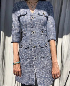 Vestido tweed Space Italy - comprar online
