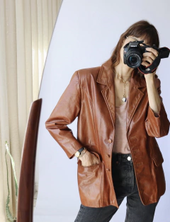 Blazer de couro Moais