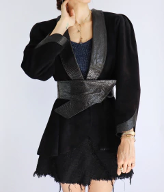 Casaco de couro 80’s Dita - comprar online