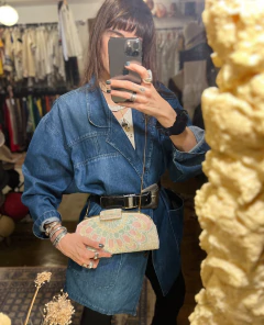 Bolsa bordada com brilho em canutilhos - Frou Frou Vintage – Vintage Store