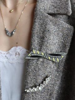 Broche de laço strass - Frou Frou Vintage – Vintage Store